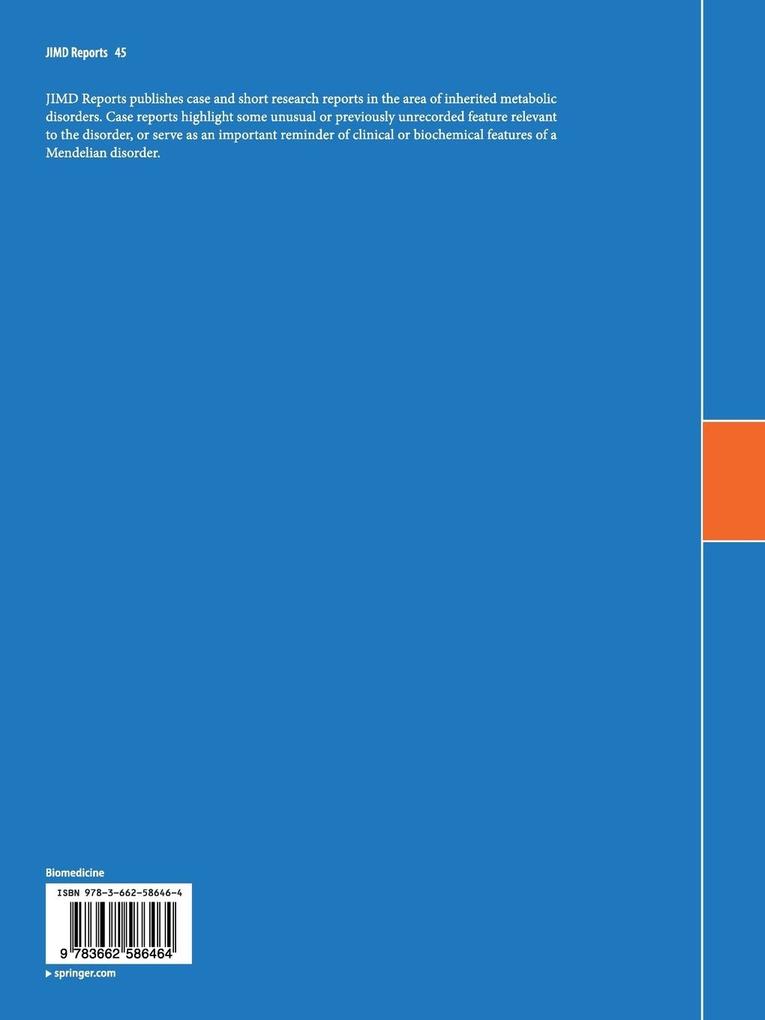 Weitere Ansicht: JIMD Reports, Volume 45