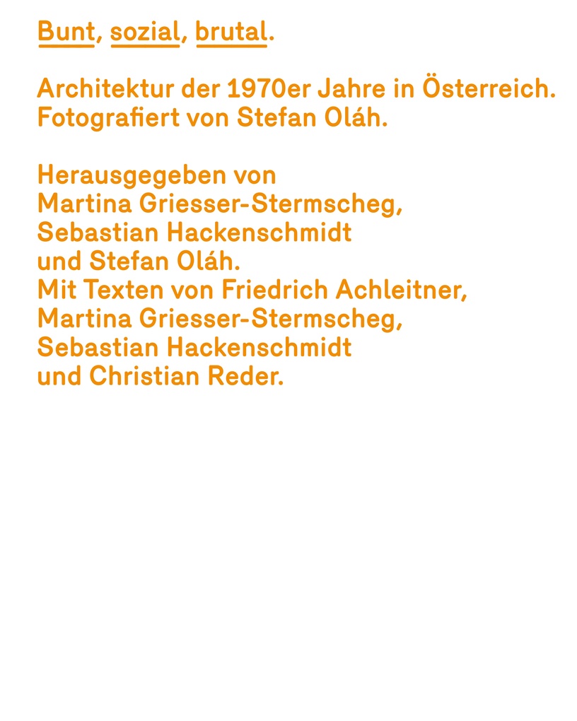 Weitere Ansicht: Bunt, sozial, brutal. Architektur der 1970er Jahre in Österreich