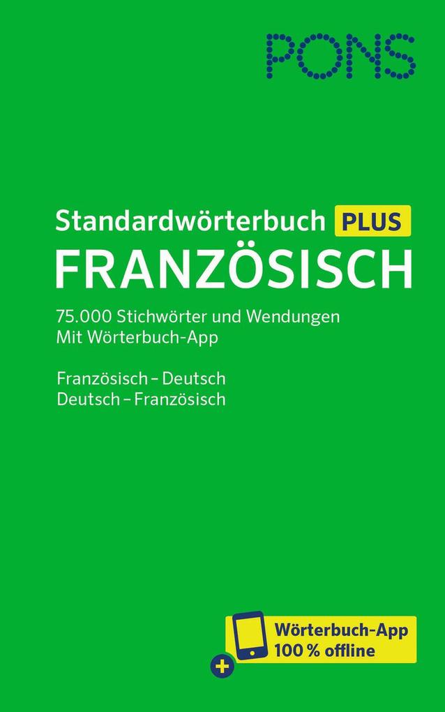 Produktbild: PONS Standardwörterbuch Plus Französisch