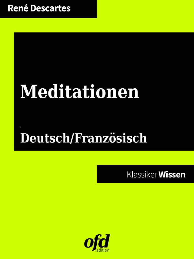 Produktbild: Meditationen - Méditations métaphysiques | René Descartes, Ofd Edition