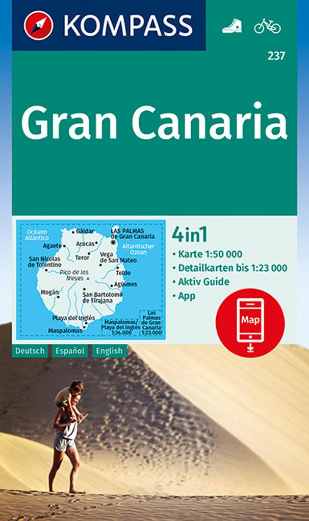 Produktbild: KOMPASS Wanderkarte 237 Gran Canaria 1:50.000