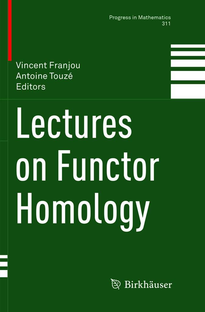 Produktbild: Lectures on Functor Homology