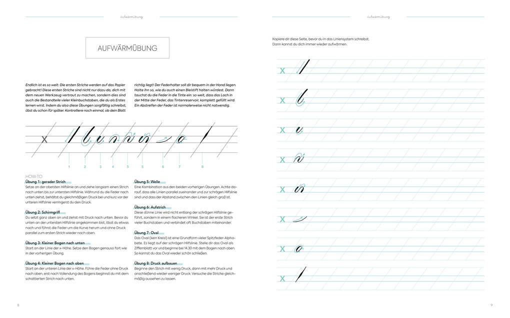 Weitere Ansicht: Kalligrafie von A bis Z - Das Übungsheft | Natascha Safarik
