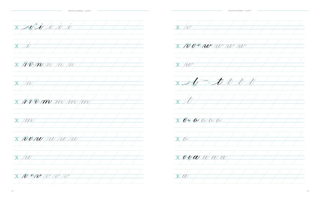 Weitere Ansicht: Kalligrafie von A bis Z - Das Übungsheft | Natascha Safarik