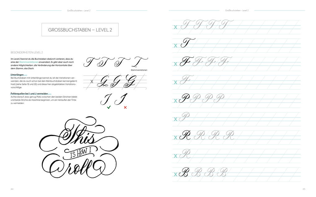 Weitere Ansicht: Kalligrafie von A bis Z - Das Übungsheft | Natascha Safarik