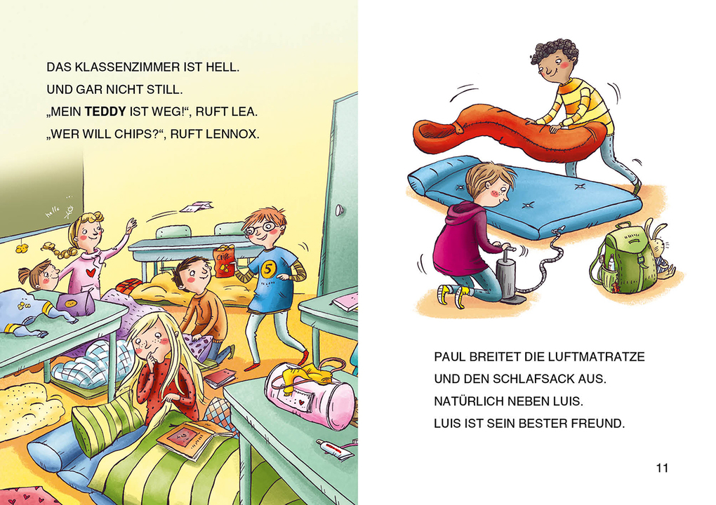 Weitere Ansicht: Leselöwen 1. Klasse - Lesenacht im Klassenzimmer | Anna Taube