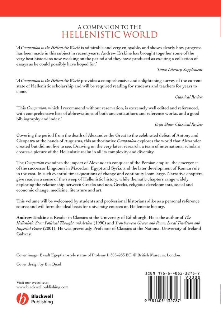 Weitere Ansicht: A Companion to the Hellenistic World