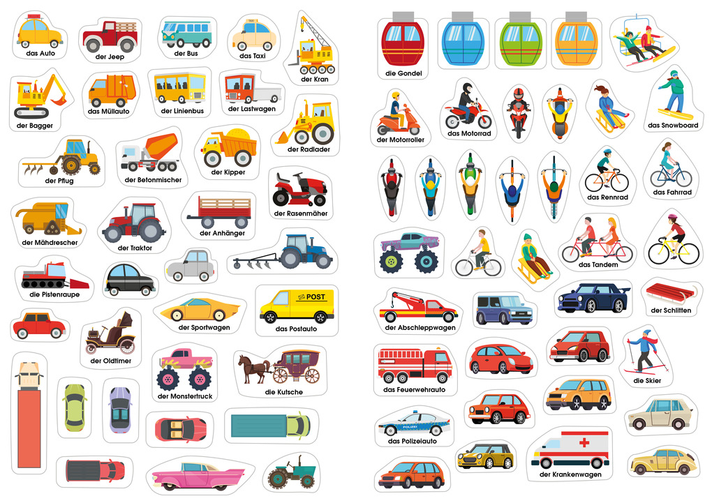 Weitere Ansicht: Mein erstes Bildwörter-Stickerbuch - Fahrzeuge