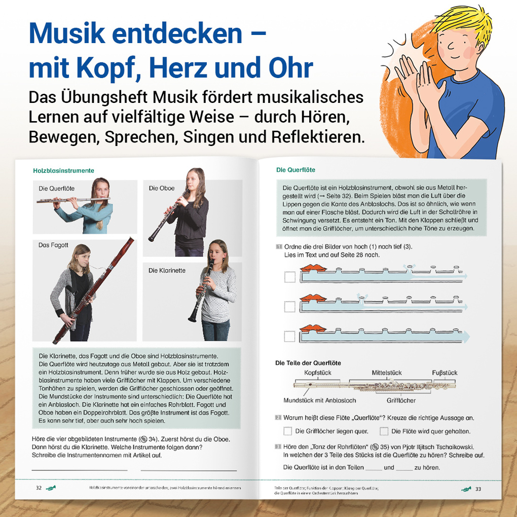 Weitere Ansicht: Das Übungsheft Musik 3/4 | Wolfgang Junge