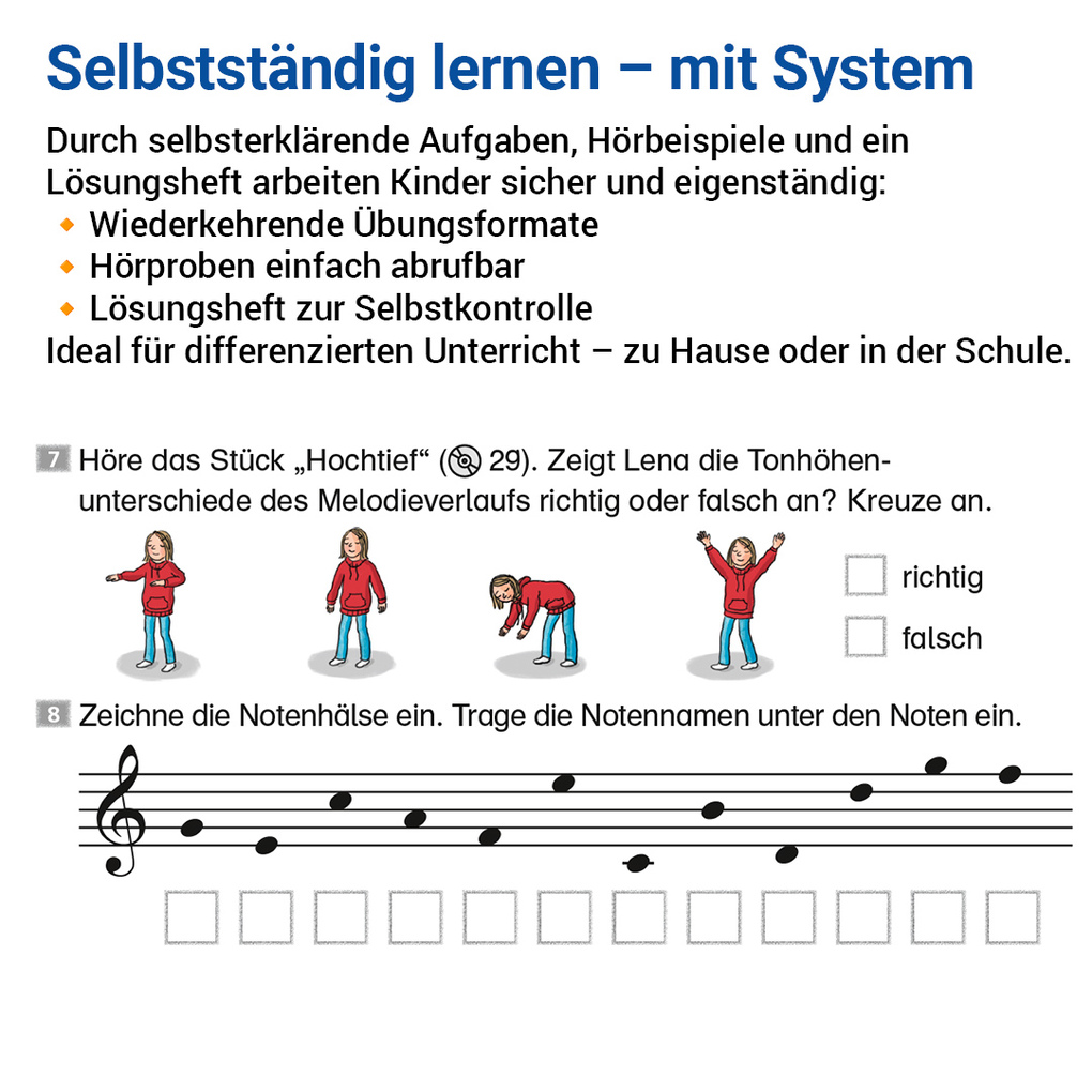 Weitere Ansicht: Das Übungsheft Musik 3/4 | Wolfgang Junge