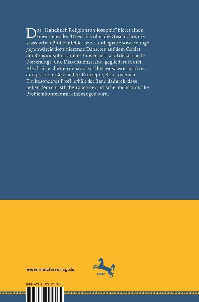 Weitere Ansicht: Handbuch Religionsphilosophie