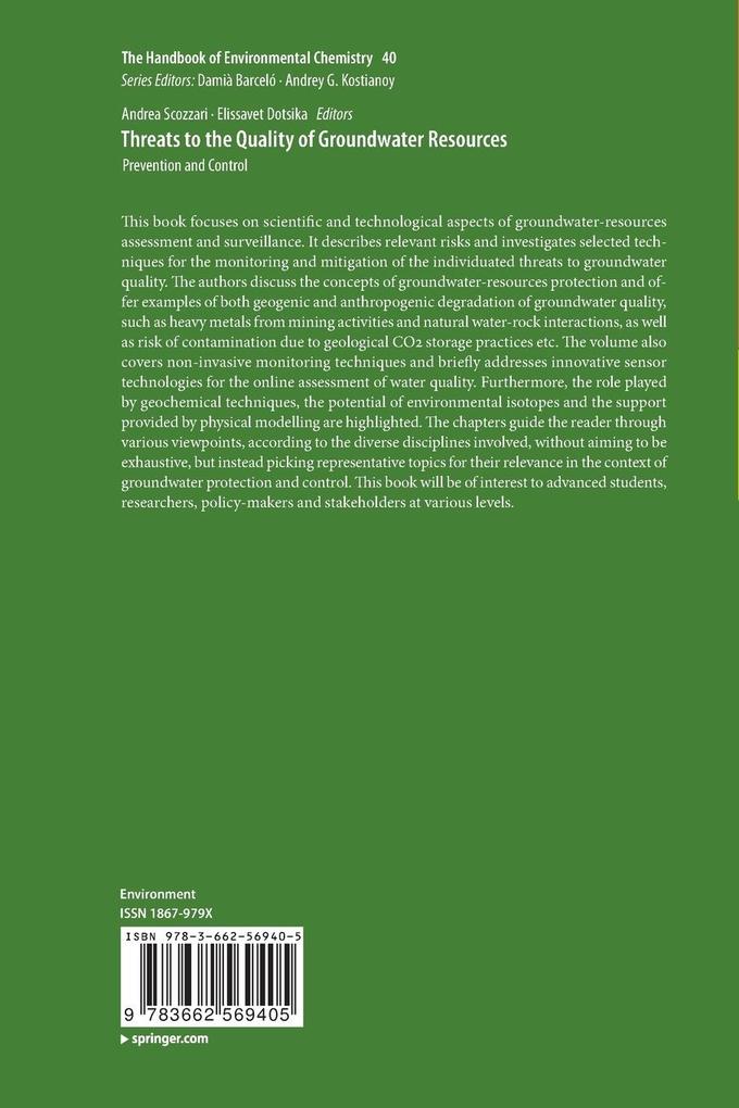 Weitere Ansicht: Threats to the Quality of Groundwater Resources