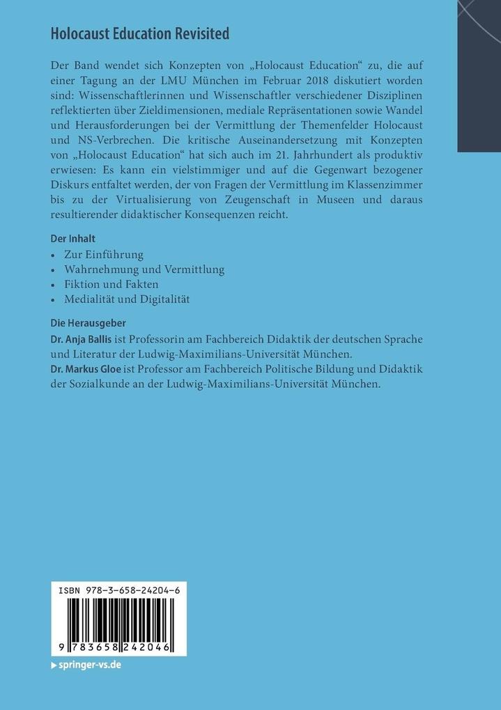 Weitere Ansicht: Holocaust Education Revisited