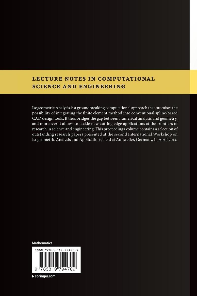 Weitere Ansicht: Isogeometric Analysis and Applications 2014