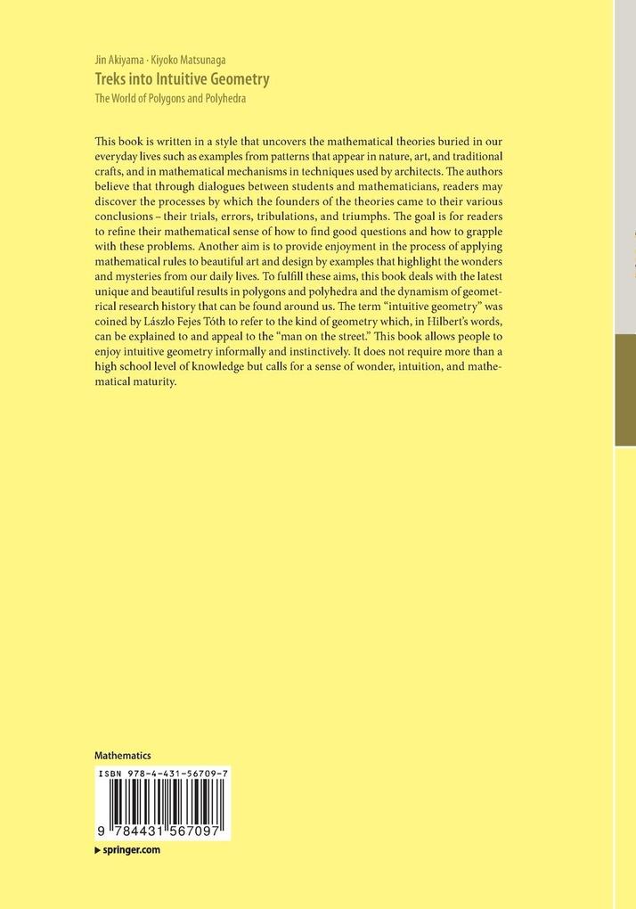 Weitere Ansicht: Treks into Intuitive Geometry | Jin Akiyama, Kiyoko Matsunaga