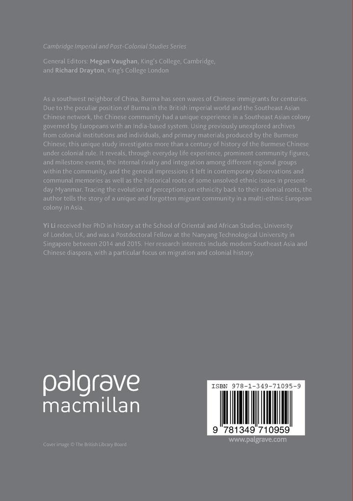 Weitere Ansicht: Chinese in Colonial Burma | Yi Li