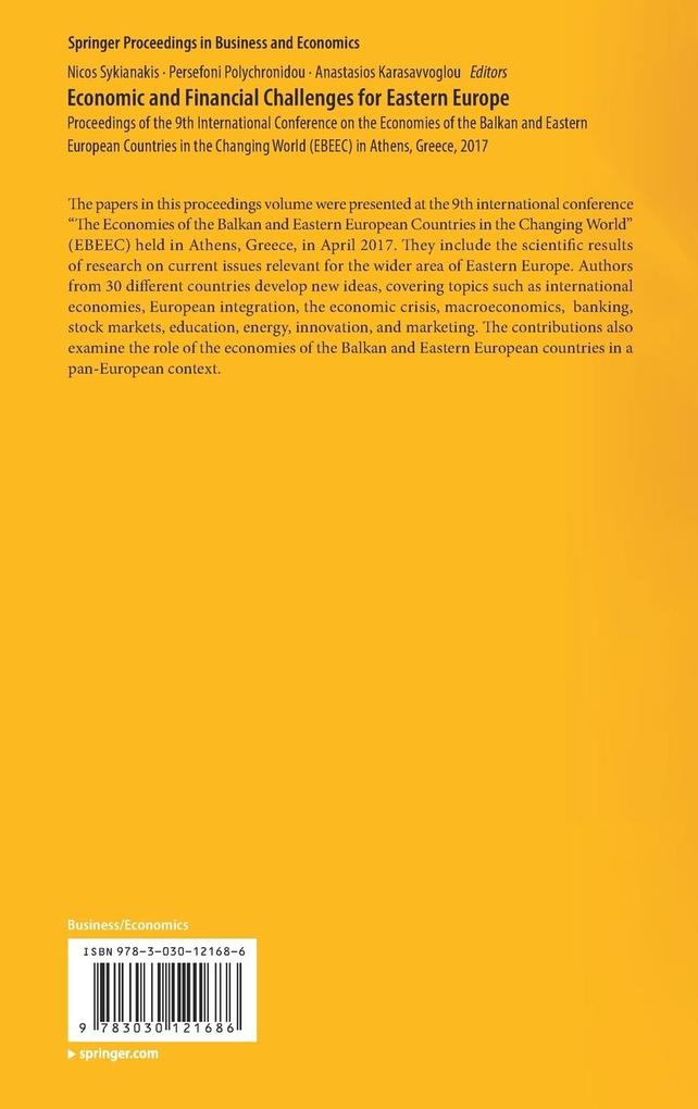 Weitere Ansicht: Economic and Financial Challenges for Eastern Europe