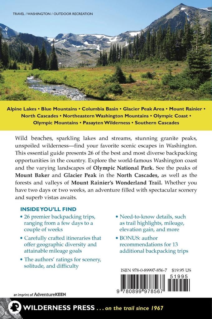 Weitere Ansicht: Backpacking Washington | Douglas Lorain, Mark Wetherington
