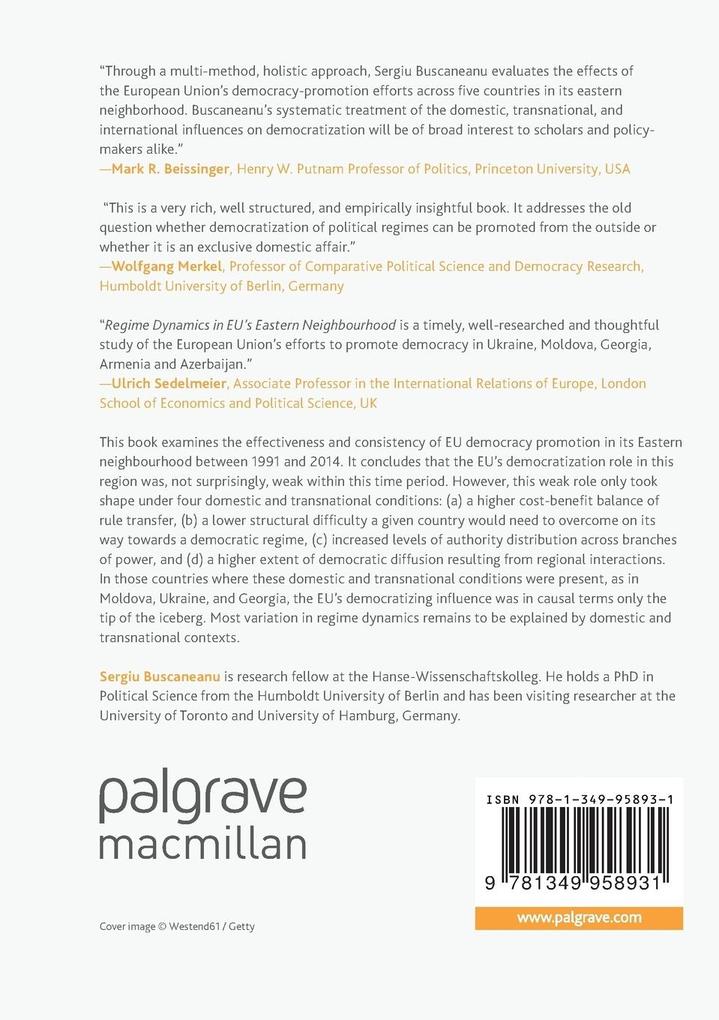 Weitere Ansicht: Regime Dynamics in EU's Eastern Neighbourhood | Sergiu Buscaneanu