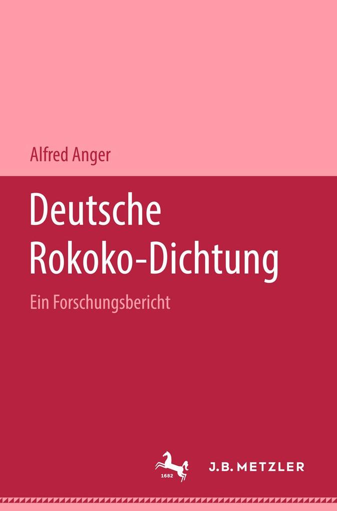 Produktbild: Deutsche Rokoko-Dichtung | Alfred Anger