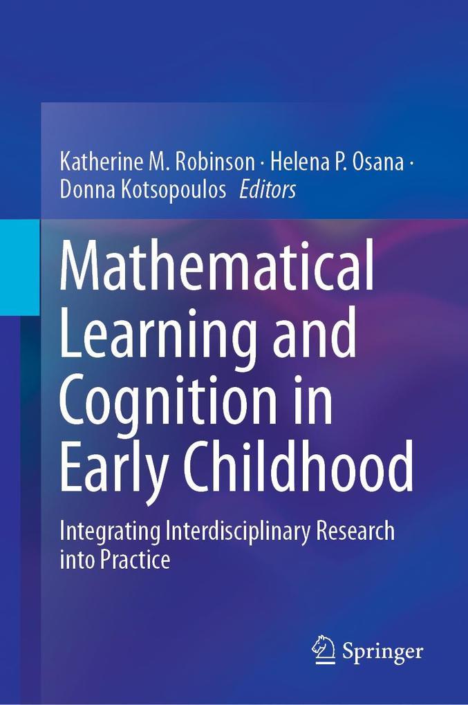 Produktbild: Mathematical Learning and Cognition in Early Childhood