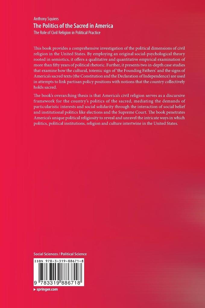 Weitere Ansicht: The Politics of the Sacred in America | Anthony Squiers