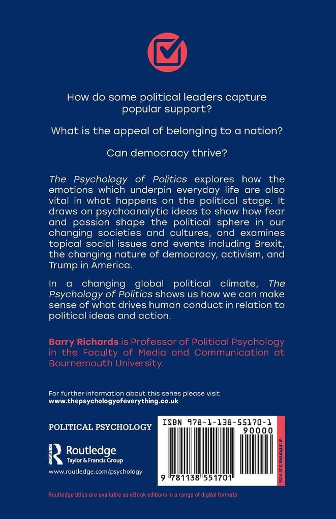 Weitere Ansicht: The Psychology of Politics | Barry Richards