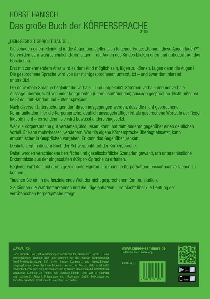 Weitere Ansicht: Körpersprache - Lüge, Verrat, Macht | Horst Hanisch