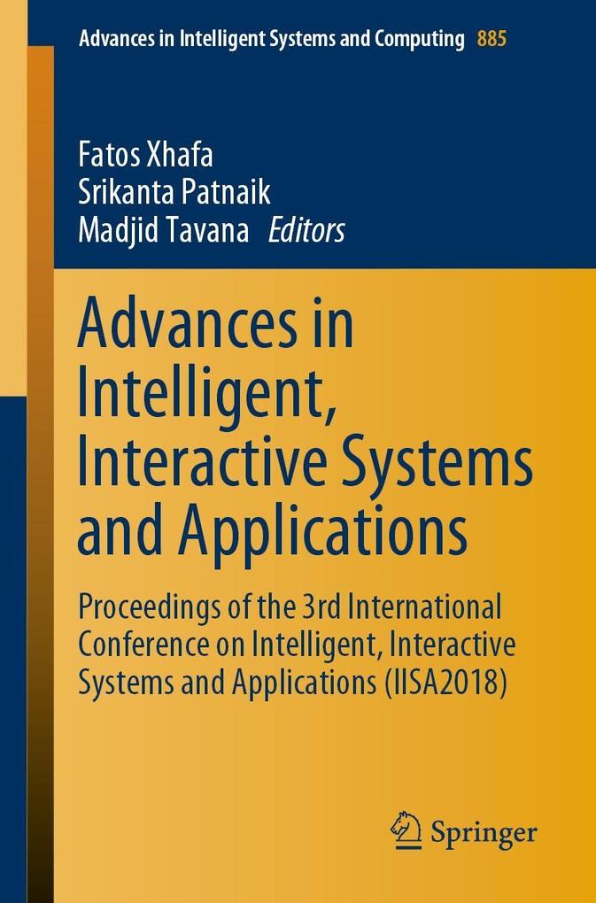 Produktbild: Advances in Intelligent, Interactive Systems and Applications