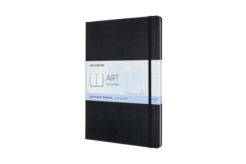 Produktbild: Moleskine Aquarell-Notizbuch A4, 200g-Aquarellpapier, Schwarz