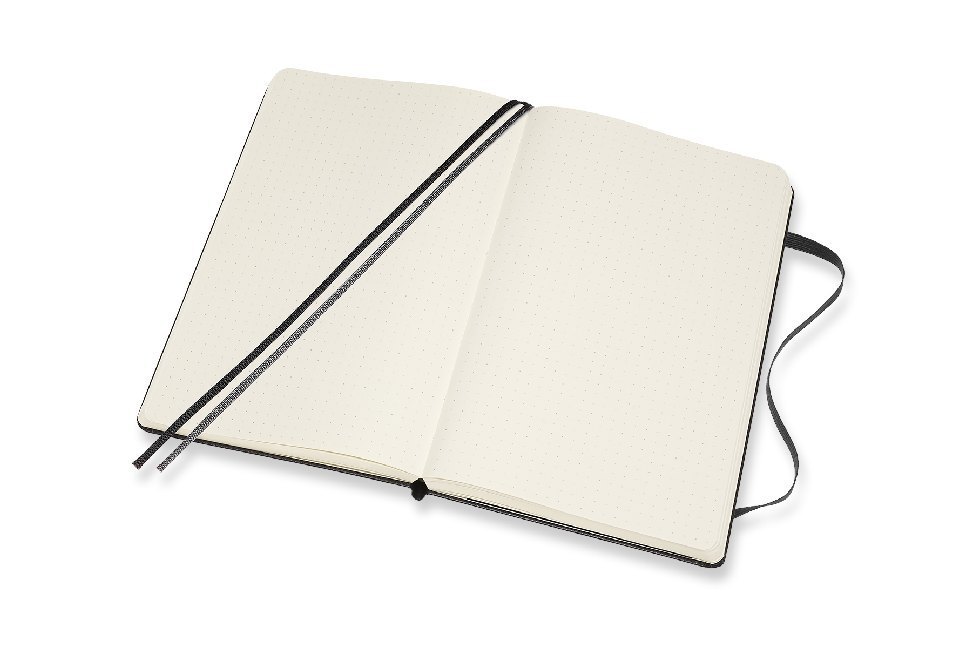 Weitere Ansicht: Moleskine Notizbuch Large/A5, Punktraster, Erweiterte Seitenanzahl, Schwarz