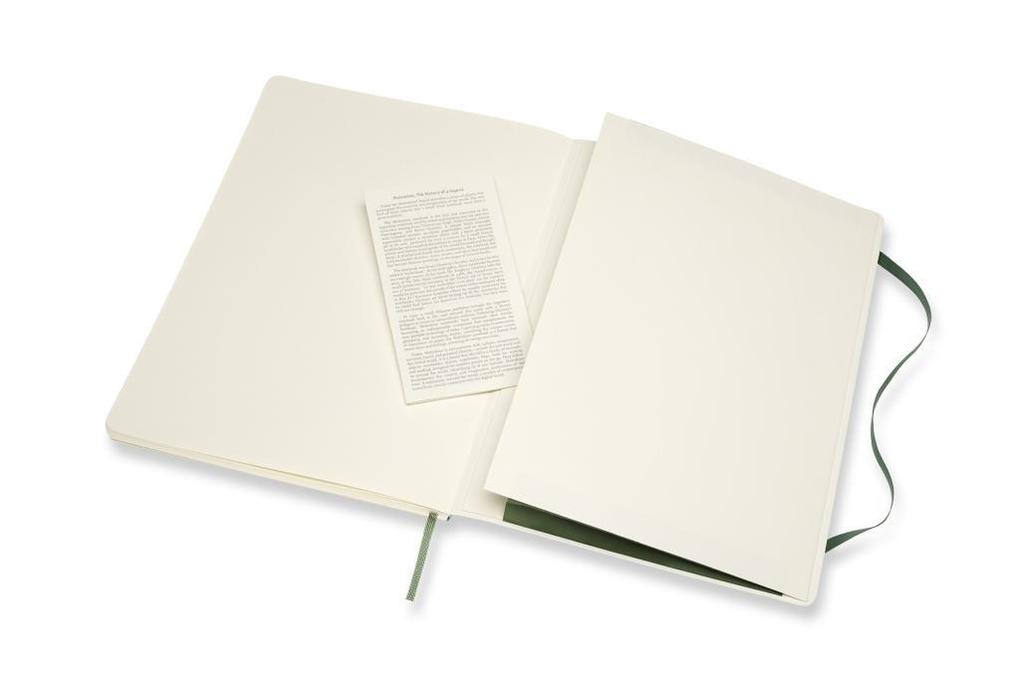 Weitere Ansicht: Moleskine Notizbuch XL, Blanko, Myrtengrün