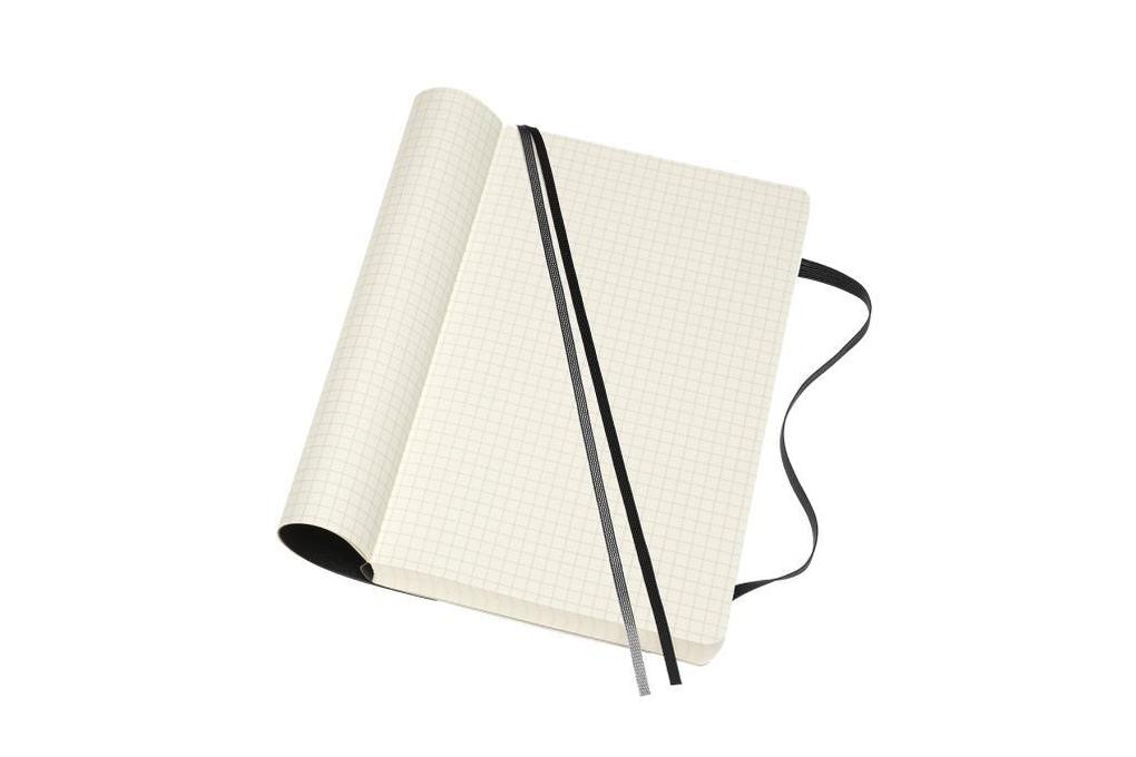 Weitere Ansicht: Moleskine Notizbuch Large/A5, Kariert, Erweiterte Seitenanzahl, Schwarz