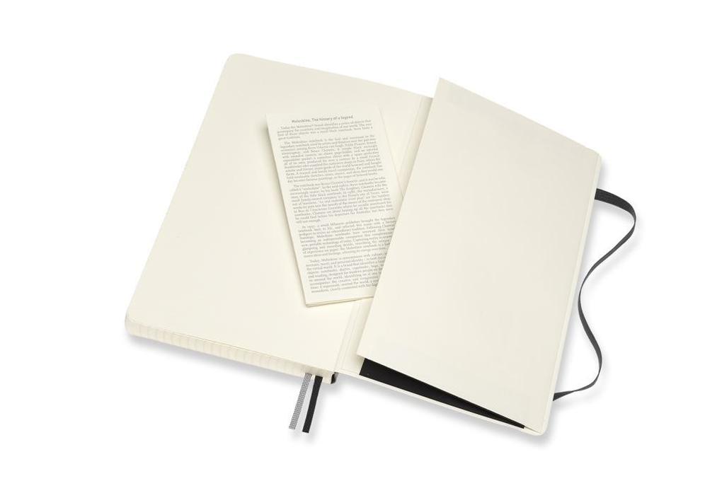 Weitere Ansicht: Moleskine Notizbuch Large/A5, Kariert, Erweiterte Seitenanzahl, Schwarz
