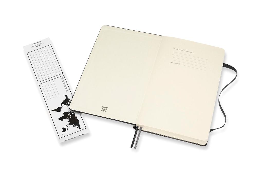 Weitere Ansicht: Moleskine Notizbuch Large/A5, Liniert, Erweiterte Seitenanzahl, Schwarz
