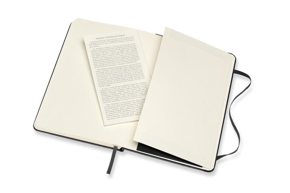 Weitere Ansicht: Moleskine Notizbuch Medium, Blanko, Schwarz