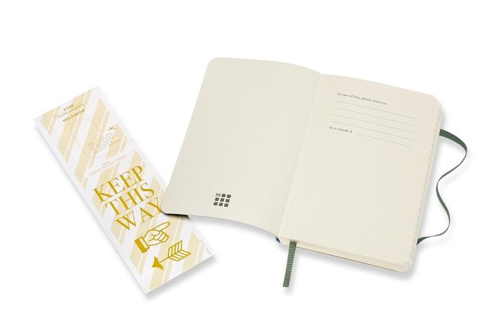 Weitere Ansicht: Moleskine Notizbuch Pocket/A6, Liniert, Myrtengrün