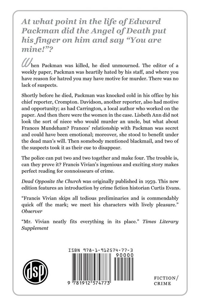 Weitere Ansicht: Dead Opposite the Church | Francis Vivian