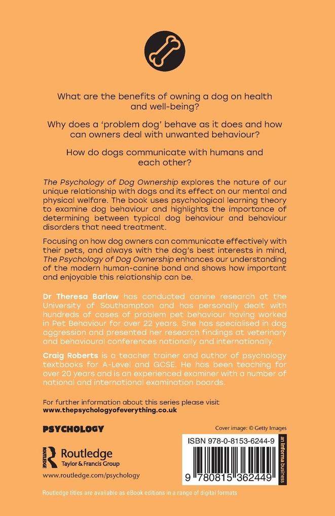 Weitere Ansicht: The Psychology of Dog Ownership | Theresa Barlow, Craig Roberts