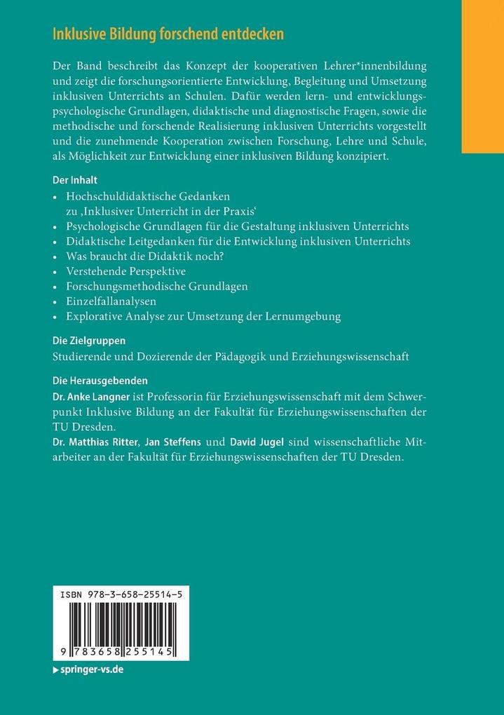 Weitere Ansicht: Inklusive Bildung forschend entdecken