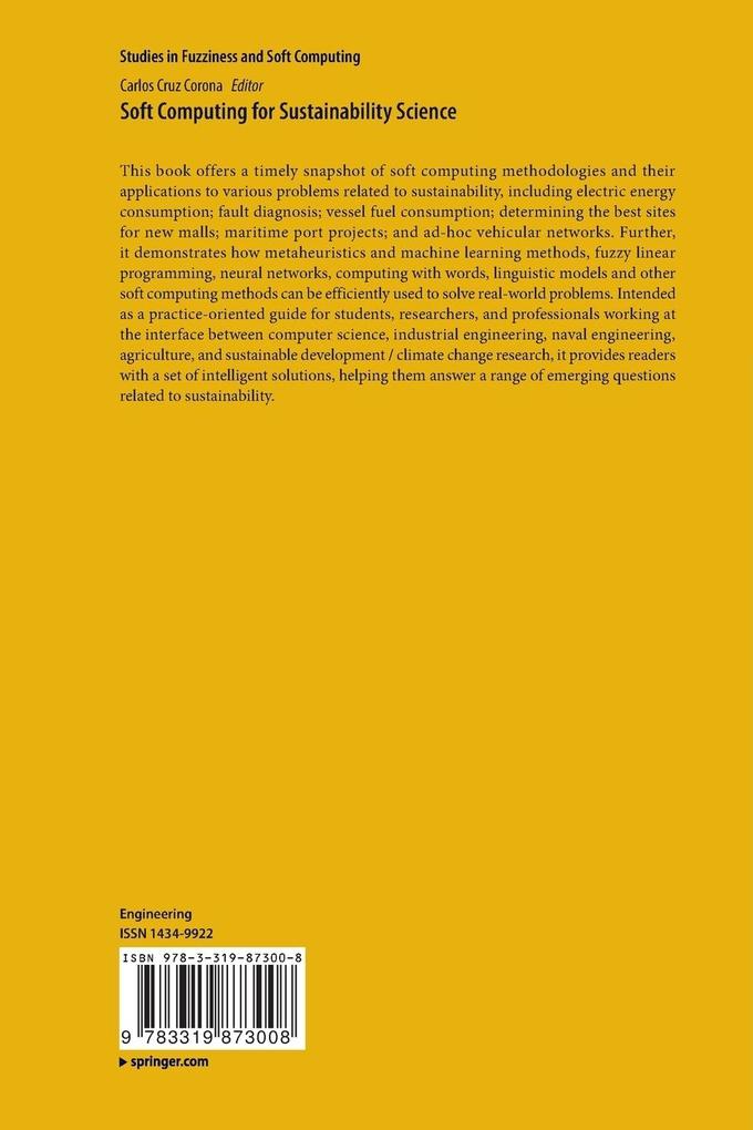 Weitere Ansicht: Soft Computing for Sustainability Science