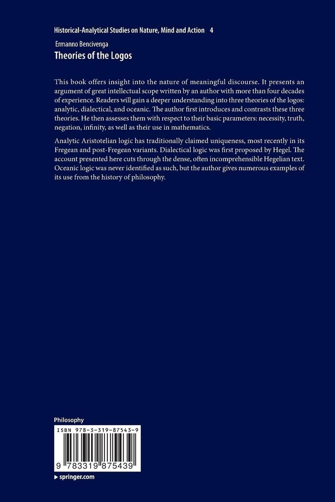 Weitere Ansicht: Theories of the Logos | Ermanno Bencivenga