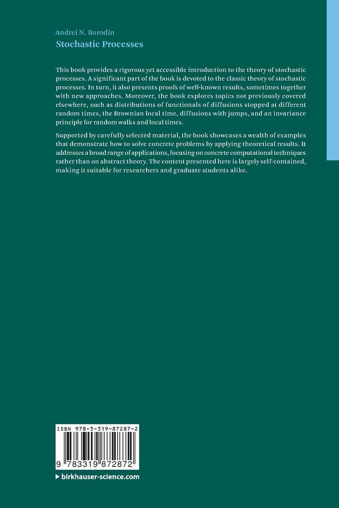 Weitere Ansicht: Stochastic Processes | Andrei N Borodin