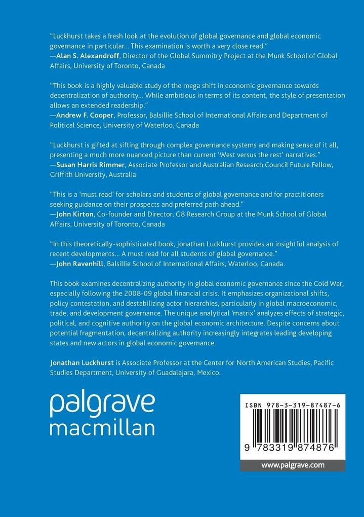 Weitere Ansicht: The Shifting Global Economic Architecture | Jonathan Luckhurst