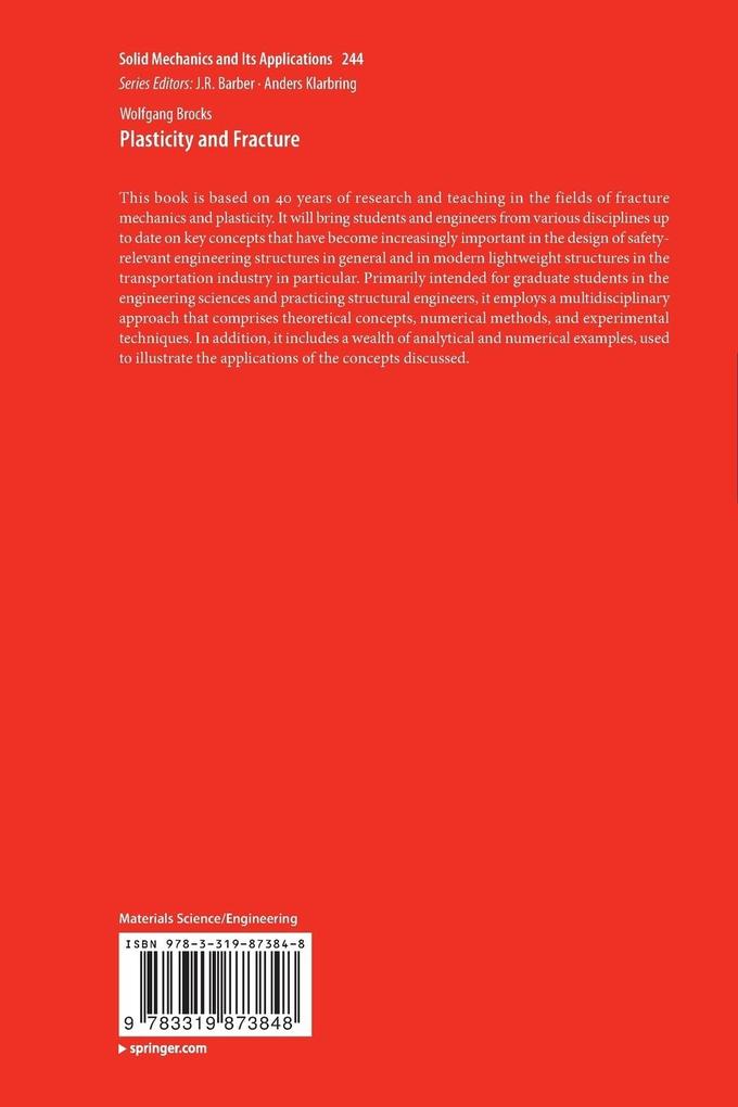 Weitere Ansicht: Plasticity and Fracture | Wolfgang Brocks
