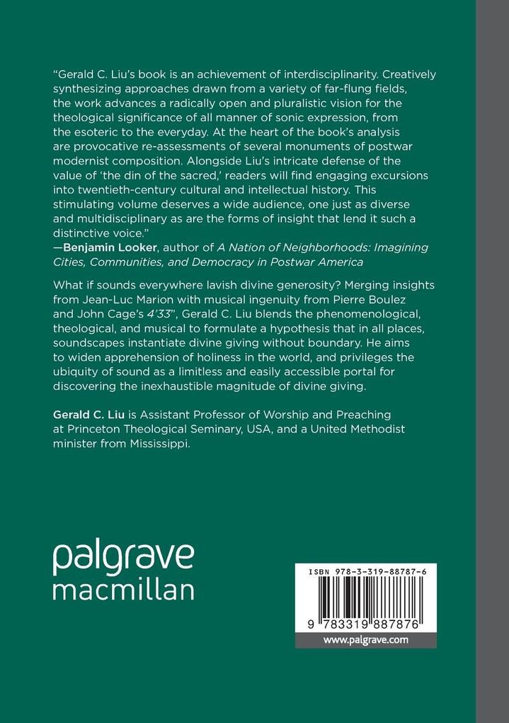 Weitere Ansicht: Music and the Generosity of God | Gerald C. Liu