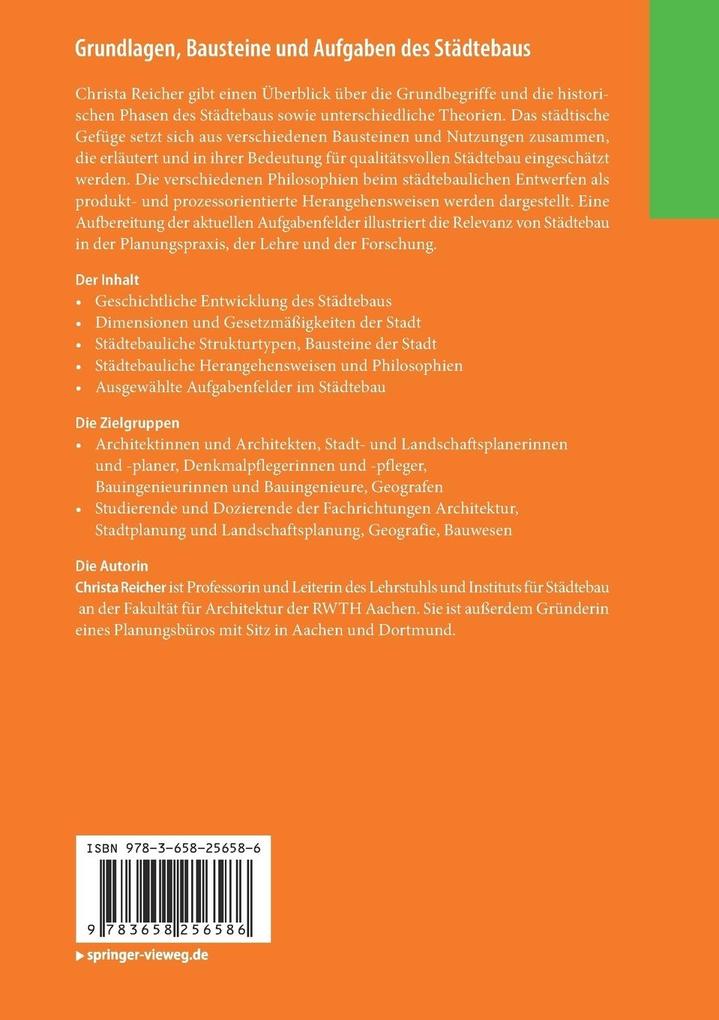 Weitere Ansicht: Grundlagen, Bausteine und Aufgaben des Städtebaus | Christa Reicher