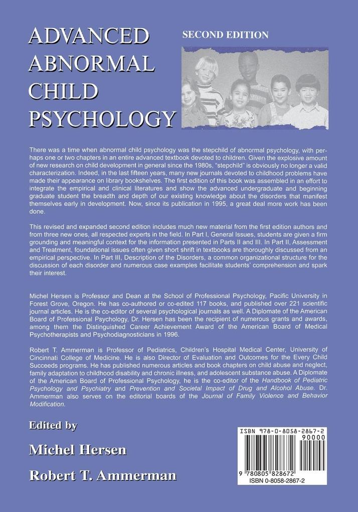 Weitere Ansicht: Advanced Abnormal Child Psychology