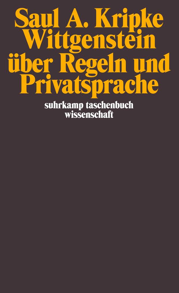 Wittgenstein über Regeln und Privatsprache als Taschenbuch