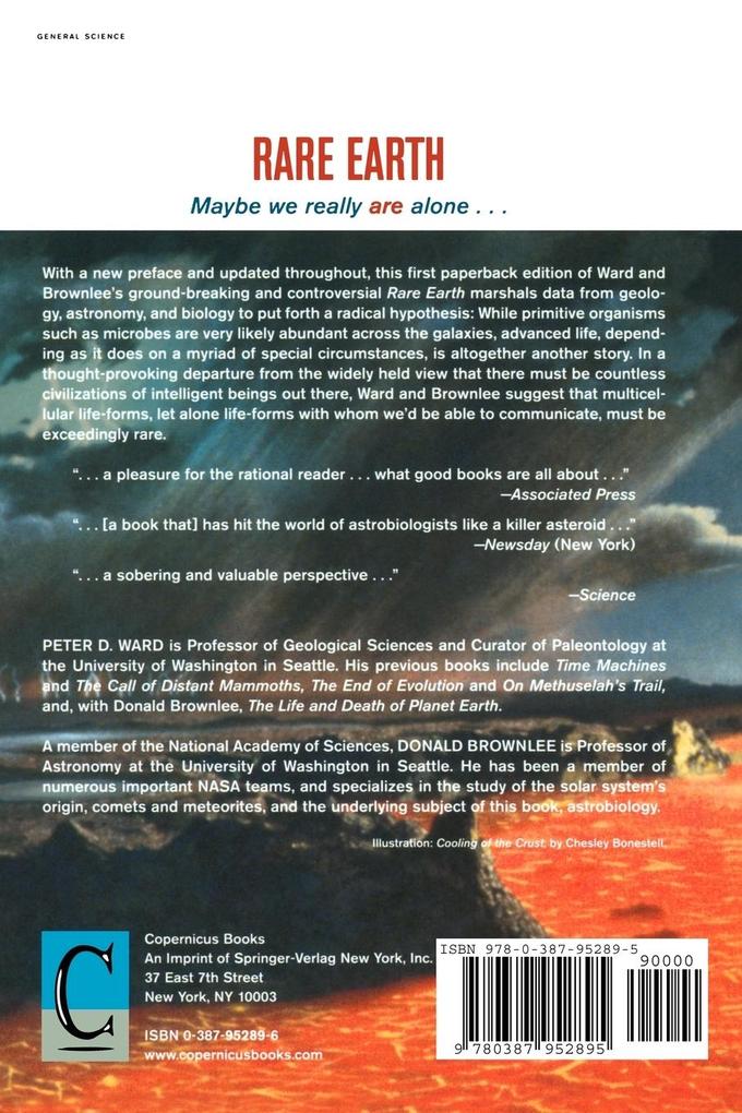 Weitere Ansicht: Rare Earth | Donald Brownlee, Peter D. Ward